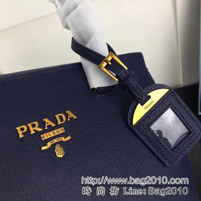 普拉達PRADA原單 最新爆款 1BA106-2原單荔枝紋牛皮 手提肩背包 PHY1537